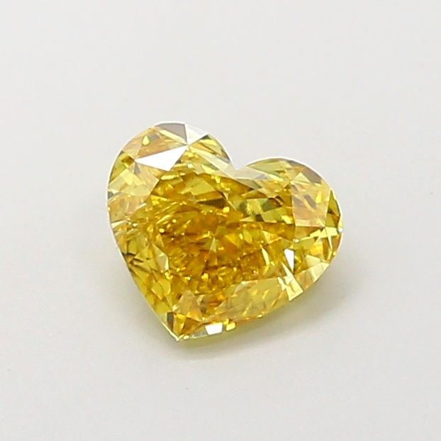 Loose Diamond - HEART 0.82ct Fancy Intense Brownish Yellow VS2: Loose Diamond - HEART 0.82ct Fancy Intense Brownish Yellow VS2 Source: This is a real non-mined Diamond that has been grown in a lab Shape: HEART Carats: 0.82 Color: Fancy Intense Brownish Yellow Cert