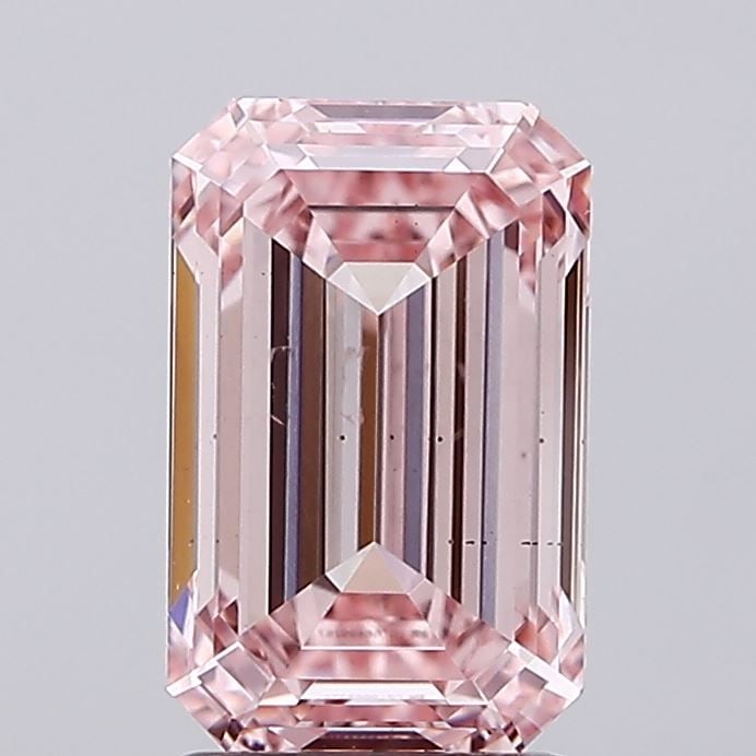 Loose Diamond - EMERALD 2.73ct Fancy Intense Pink VS2 (1 of 1)