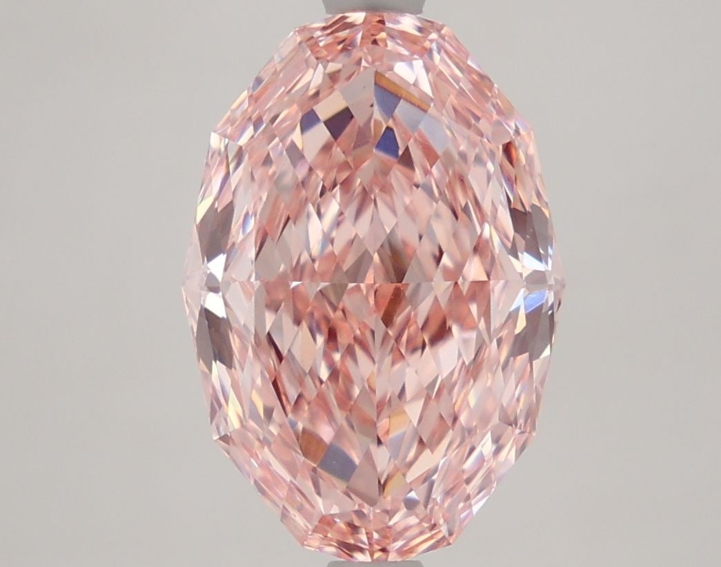 Loose Diamond - OVAL 3.47ct Fancy Vivid Pink VVS2: Loose Diamond - OVAL 3.47ct Fancy Vivid Pink VVS2 Source: This is a real non-mined Diamond that has been grown in a lab Shape: OVAL Carats: 3.47 Color: Fancy Vivid Pink Certification: IGI Video: