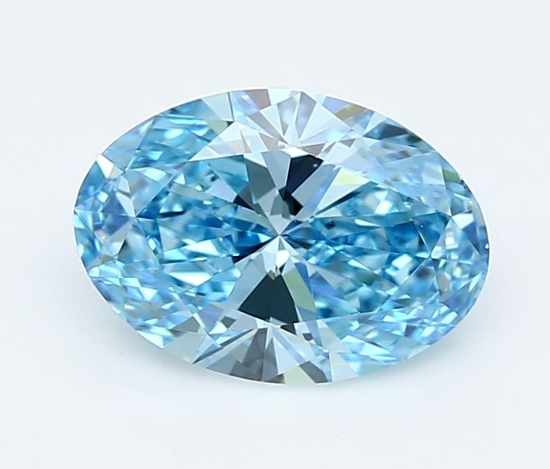 Loose Diamond - OVAL 2.02ct Fancy Vivid Blue VS1: Loose Diamond - OVAL 2.02ct Fancy Vivid Blue VS1 Source: This is a real non-mined Diamond that has been grown in a lab Shape: OVAL Carats: 2.02 Color: Fancy Vivid Blue Certification: IGI Video: