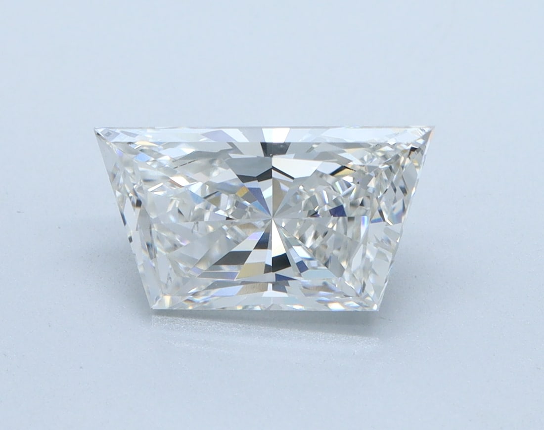 Loose Diamond - TRAPEZOID 2ct F VS1: Loose Diamond - TRAPEZOID 2ct F VS1 Source: This is a real non-mined Diamond that has been grown in a lab Shape: TRAPEZOID Carats: 2 Color: F Clarity: VS1 Certification: IGI Condition: Pre-Owned PLEAS