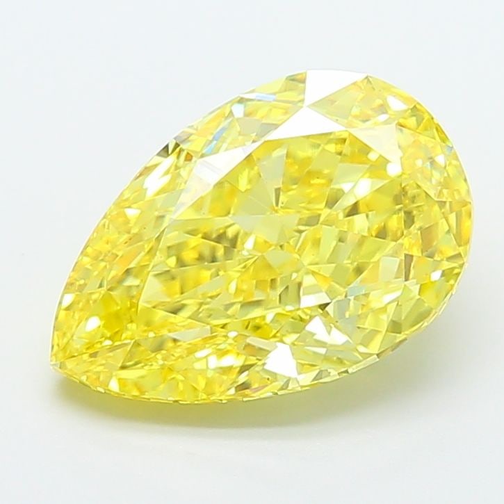 Loose Diamond - PEAR 5.5ct Fancy Vivid Yellow VS1: Loose Diamond - PEAR 5.5ct Fancy Vivid Yellow VS1 Source: This is a real non-mined Diamond that has been grown in a lab Shape: PEAR Carats: 5.5 Color: Fancy Vivid Yellow Certification: IGI Video: