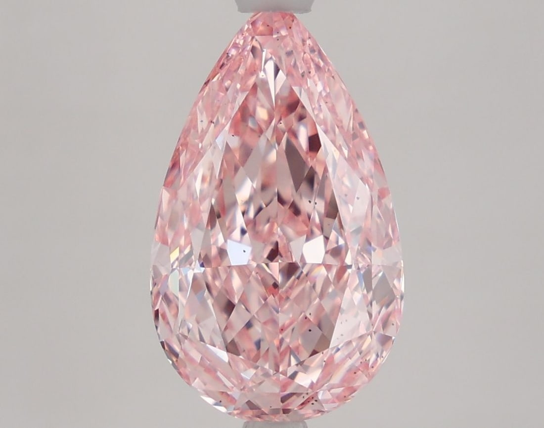 Loose Diamond - PEAR 4.01ct Fancy Vivid Pink SI1: Loose Diamond - PEAR 4.01ct Fancy Vivid Pink SI1 Source: This is a real non-mined Diamond that has been grown in a lab Shape: PEAR Carats: 4.01 Color: Fancy Vivid Pink Certification: NONE Video: