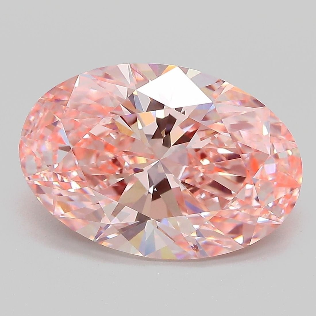 Loose Diamond - OVAL 5.08ct Fancy Vivid Pink VVS2: Loose Diamond - OVAL 5.08ct Fancy Vivid Pink VVS2 Source: This is a real non-mined Diamond that has been grown in a lab Shape: OVAL Carats: 5.08 Color: Fancy Vivid Pink Certification: IGI Video: