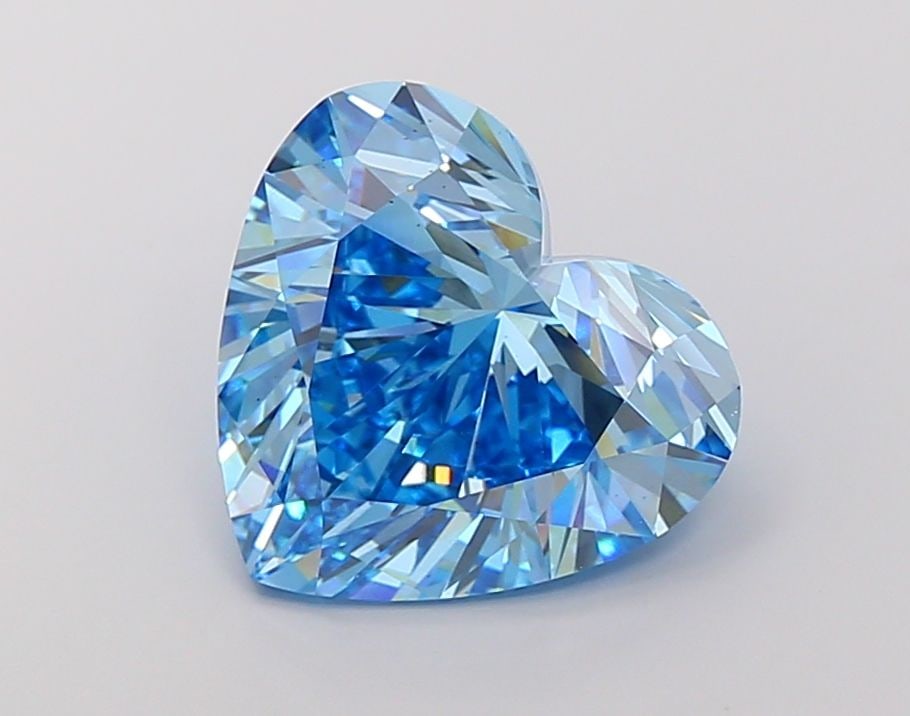 Loose Diamond - HEART 10.21ct Fancy Vivid Blue VS1: Loose Diamond - HEART 10.21ct Fancy Vivid Blue VS1 Source: This is a real non-mined Diamond that has been grown in a lab Shape: HEART Carats: 10.21 Color: Fancy Vivid Blue Certification: IGI Video: