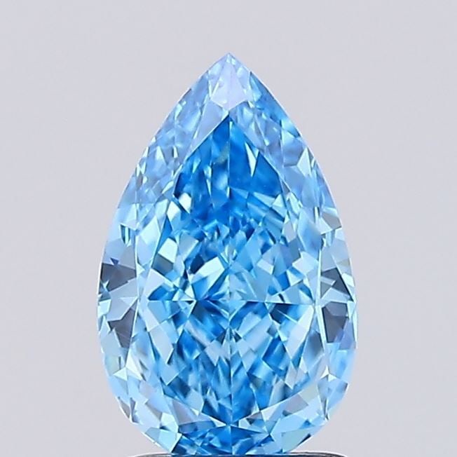 Loose Diamond - PEAR 1.35ct Fancy Vivid Blue VVS2: Loose Diamond - PEAR 1.35ct Fancy Vivid Blue VVS2 Source: This is a real non-mined Diamond that has been grown in a lab Shape: PEAR Carats: 1.35 Color: Fancy Vivid Blue Certification: IGI Video:
