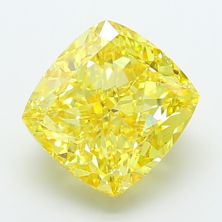 Loose Diamond - CUSHION MODIFIED 7.03ct Fancy Vivid Yellow VS2: Loose Diamond - CUSHION MODIFIED 7.03ct Fancy Vivid Yellow VS2 Source: This is a real non-mined Diamond that has been grown in a lab Shape: CUSHION MODIFIED Carats: 7.03 Color: Fancy Vivid Yellow Cert