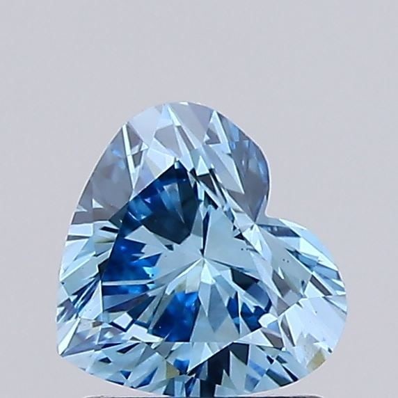 Loose Diamond - HEART 1.06ct Fancy Vivid Blue VS1: Loose Diamond - HEART 1.06ct Fancy Vivid Blue VS1 Source: This is a real non-mined Diamond that has been grown in a lab Shape: HEART Carats: 1.06 Color: Fancy Vivid Blue Certification: NONE Video: