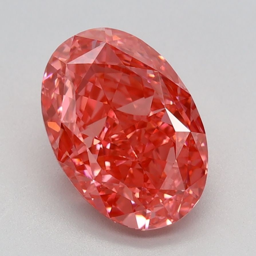 Loose Diamond - OVAL 2.31ct Fancy Vivid Pink VVS2: Loose Diamond - OVAL 2.31ct Fancy Vivid Pink VVS2 Source: This is a real non-mined Diamond that has been grown in a lab Shape: OVAL Carats: 2.31 Color: Fancy Vivid Pink Certification: IGI Video: