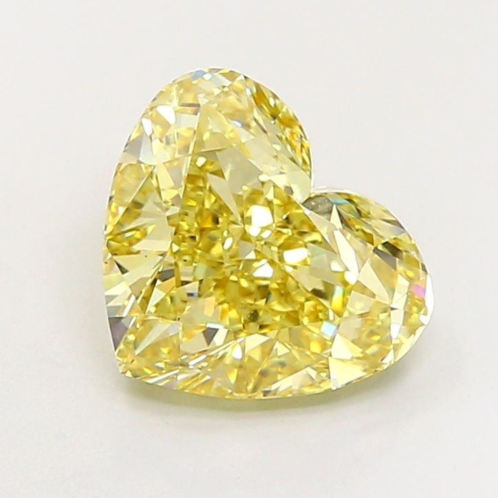 Loose Diamond - HEART 5.74ct Fancy Yellow VS1: Loose Diamond - HEART 5.74ct Fancy Yellow VS1 Source: This is a real non-mined Diamond that has been grown in a lab Shape: HEART Carats: 5.74 Color: Fancy Yellow Certification: IGI Video: