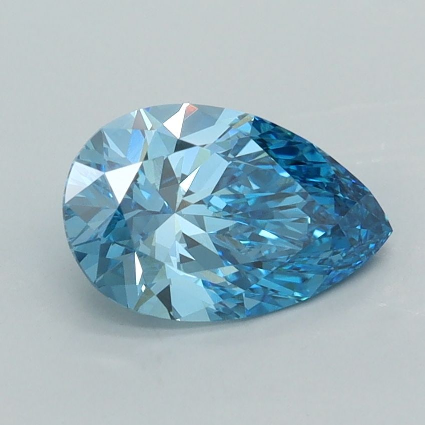 Loose Diamond - PEAR 1.35ct Fancy Vivid Blue VVS2: Loose Diamond - PEAR 1.35ct Fancy Vivid Blue VVS2 Source: This is a real non-mined Diamond that has been grown in a lab Shape: PEAR Carats: 1.35 Color: Fancy Vivid Blue Certification: IGI Video: