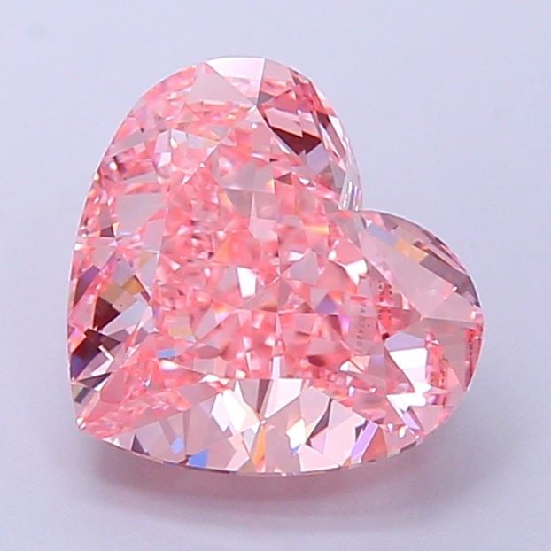 Loose Diamond - HEART 3.16ct Fancy Vivid Pink VS1: Loose Diamond - HEART 3.16ct Fancy Vivid Pink VS1 Source: This is a real non-mined Diamond that has been grown in a lab Shape: HEART Carats: 3.16 Color: Fancy Vivid Pink Certification: IGI Video: