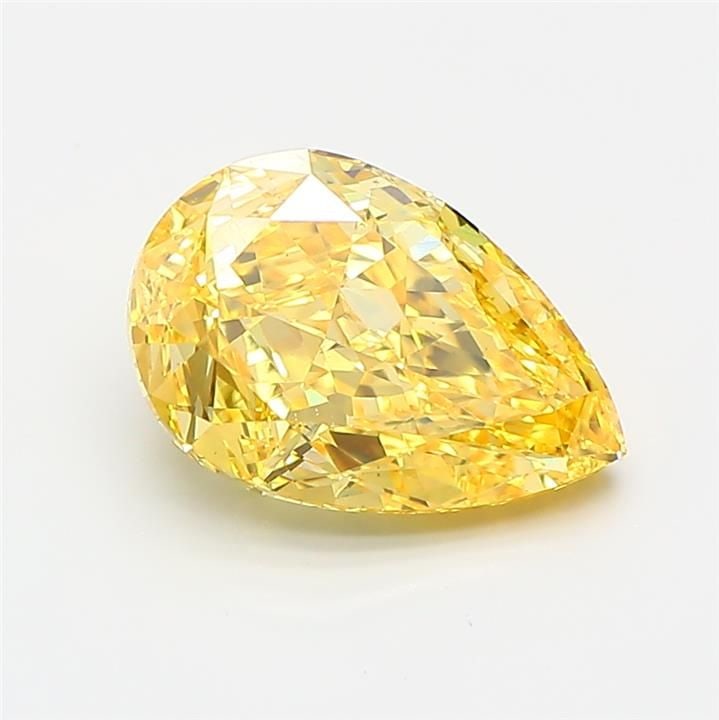 Loose Diamond - PEAR 2.06ct Fancy Vivid Yellow VS2: Loose Diamond - PEAR 2.06ct Fancy Vivid Yellow VS2 Source: This is a real non-mined Diamond that has been grown in a lab Shape: PEAR Carats: 2.06 Color: Fancy Vivid Yellow Certification: IGI Video: