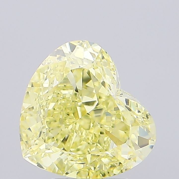 Loose Diamond - HEART 4.31ct Fancy Intense Yellow VS1: Loose Diamond - HEART 4.31ct Fancy Intense Yellow VS1 Source: This is a real non-mined Diamond that has been grown in a lab Shape: HEART Carats: 4.31 Color: Fancy Intense Yellow Certification: IGI Vid