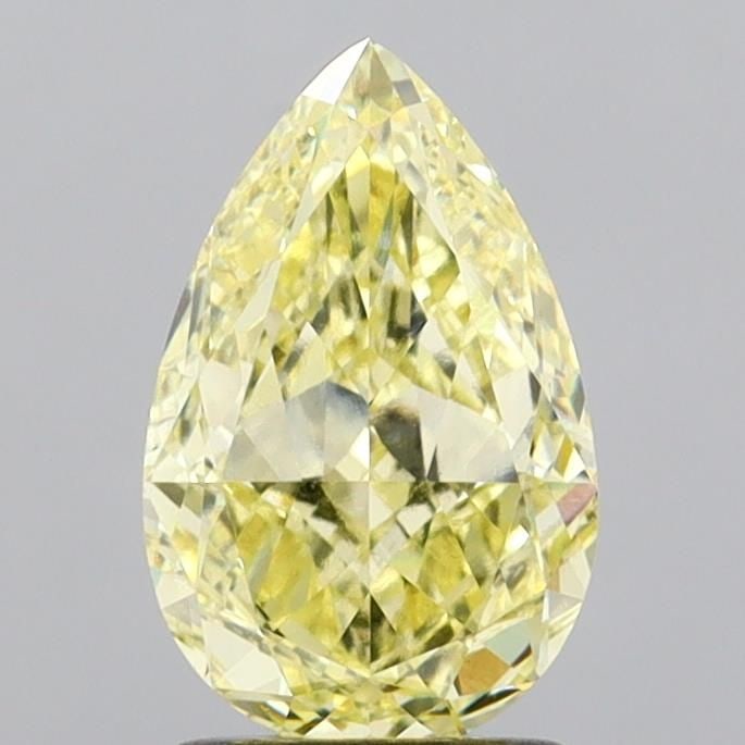 Loose Diamond - PEAR 2.09ct Fancy Intense Yellow VVS2: Loose Diamond - PEAR 2.09ct Fancy Intense Yellow VVS2 Source: This is a real non-mined Diamond that has been grown in a lab Shape: PEAR Carats: 2.09 Color: Fancy Intense Yellow Certification: IGI Vide