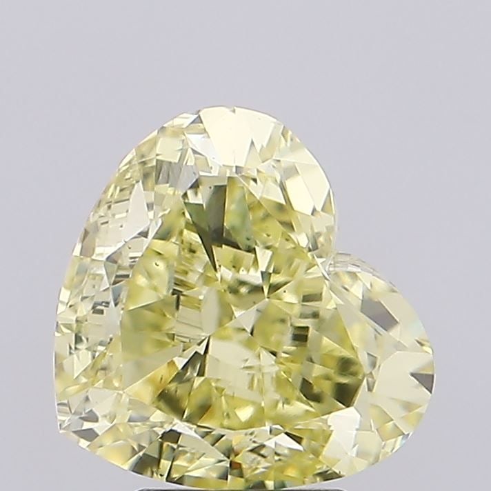 Loose Diamond - HEART 3.59ct Fancy Yellow VS2: Loose Diamond - HEART 3.59ct Fancy Yellow VS2 Source: This is a real non-mined Diamond that has been grown in a lab Shape: HEART Carats: 3.59 Color: Fancy Yellow Certification: IGI Video:
