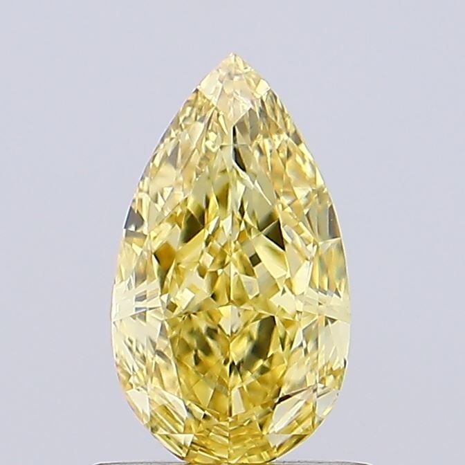 Loose Diamond - PEAR 0.88ct Fancy Intense Yellow VS2: Loose Diamond - PEAR 0.88ct Fancy Intense Yellow VS2 Source: This is a real non-mined Diamond that has been grown in a lab Shape: PEAR Carats: 0.88 Color: Fancy Intense Yellow Certification: IGI Video