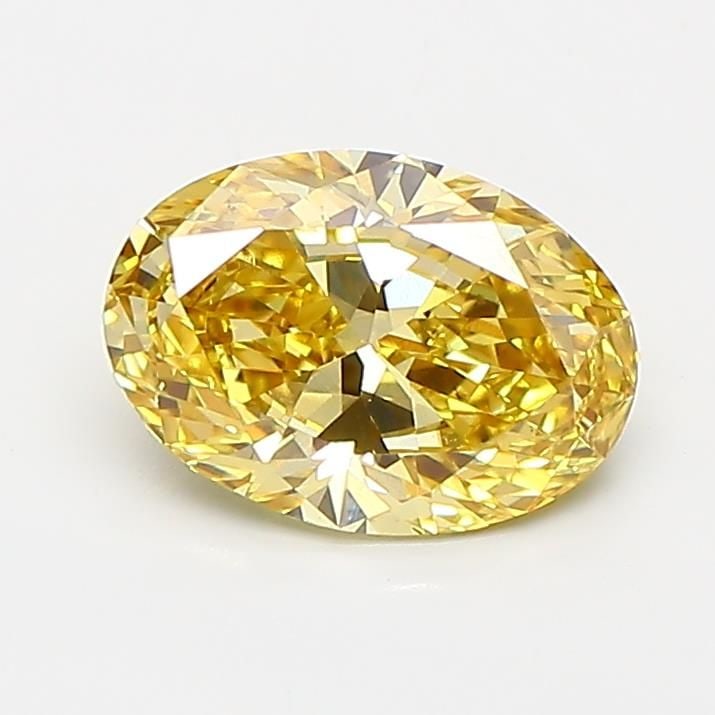Loose Diamond - OVAL 1.06ct Fancy Vivid Yellow VS2: Loose Diamond - OVAL 1.06ct Fancy Vivid Yellow VS2 Source: This is a real non-mined Diamond that has been grown in a lab Shape: OVAL Carats: 1.06 Color: Fancy Vivid Yellow Certification: NONE Video: