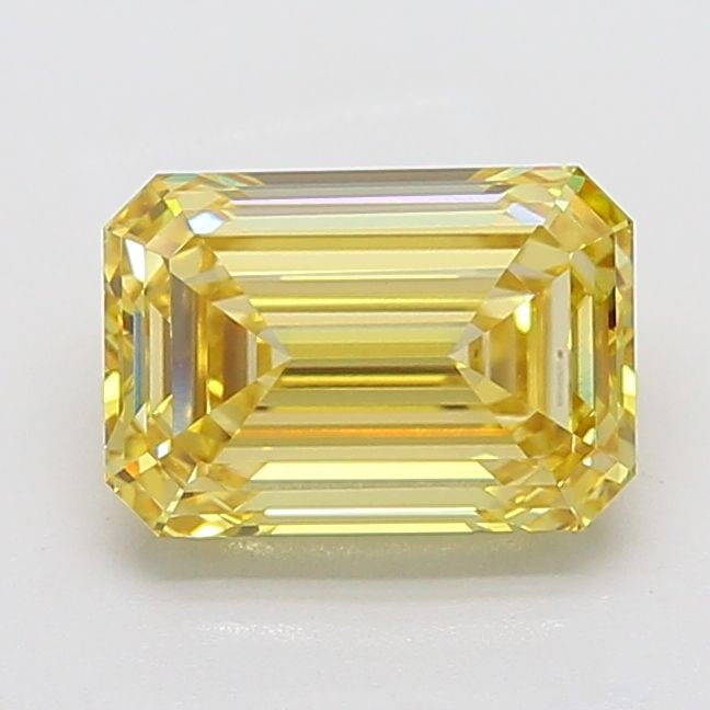 Loose Diamond - EMERALD 4.02ct Fancy Intense Yellow VVS2: Loose Diamond - EMERALD 4.02ct Fancy Intense Yellow VVS2 Source: This is a real non-mined Diamond that has been grown in a lab Shape: EMERALD Carats: 4.02 Color: Fancy Intense Yellow Certification: IG