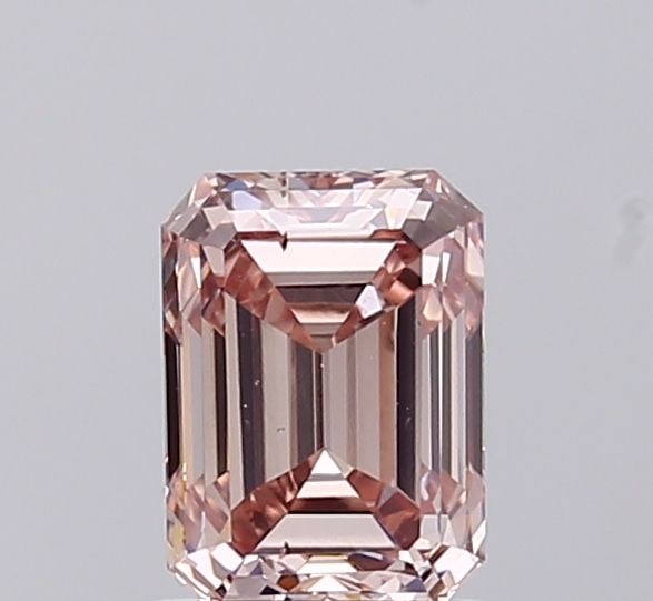 Loose Diamond - EMERALD 1.17ct Fancy Light Brownish Pink VS2: Loose Diamond - EMERALD 1.17ct Fancy Light Brownish Pink VS2 Source: This is a real non-mined Diamond that has been grown in a lab Shape: EMERALD Carats: 1.17 Color: Fancy Light Brownish Pink Certific