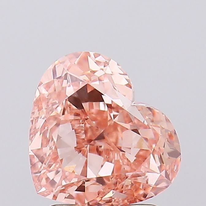 Loose Diamond - HEART 2.61ct Fancy Orangey Brown VS1: Loose Diamond - HEART 2.61ct Fancy Orangey Brown VS1 Source: This is a real non-mined Diamond that has been grown in a lab Shape: HEART Carats: 2.61 Color: Fancy Orangey Brown Certification: IGI Video