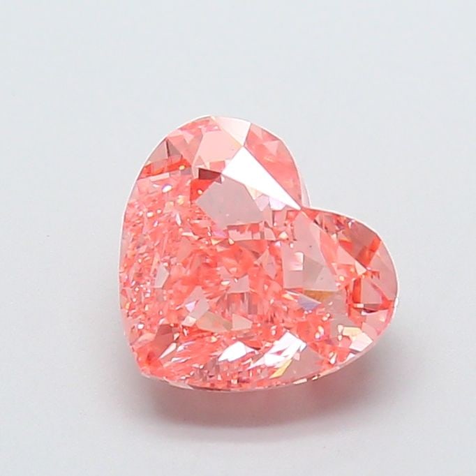 Loose Diamond - HEART 2.71ct Fancy Vivid Pink VS1: Loose Diamond - HEART 2.71ct Fancy Vivid Pink VS1 Source: This is a real non-mined Diamond that has been grown in a lab Shape: HEART Carats: 2.71 Color: Fancy Vivid Pink Certification: IGI Video:
