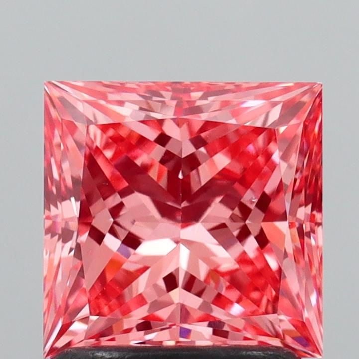 Loose Diamond - PRINCESS 1.51ct Fancy Vivid Pink VS2: Loose Diamond - PRINCESS 1.51ct Fancy Vivid Pink VS2 Source: This is a real non-mined Diamond that has been grown in a lab Shape: PRINCESS Carats: 1.51 Color: Fancy Vivid Pink Certification: IGI PLEAS