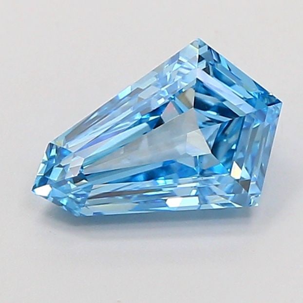 Loose Diamond - HEXAGONAL 1.06ct Fancy Vivid Blue VS1: Loose Diamond - HEXAGONAL 1.06ct Fancy Vivid Blue VS1 Source: This is a real non-mined Diamond that has been grown in a lab Shape: HEXAGONAL Carats: 1.06 Color: Fancy Vivid Blue Certification: IGI Vid