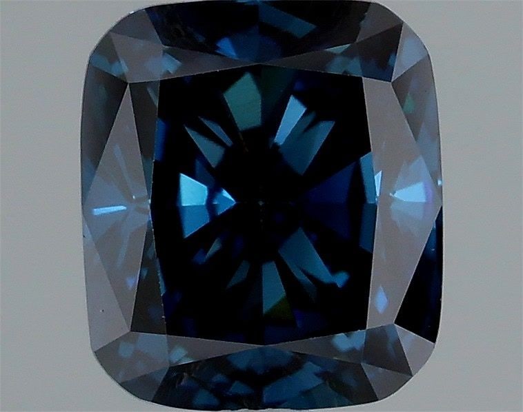 Loose Diamond - CUSHION MODIFIED 1.54ct Fancy Deep Blue VVS2: Loose Diamond - CUSHION MODIFIED 1.54ct Fancy Deep Blue VVS2 Source: This is a real non-mined Diamond that has been grown in a lab Shape: CUSHION MODIFIED Carats: 1.54 Color: Fancy Deep Blue Certifica