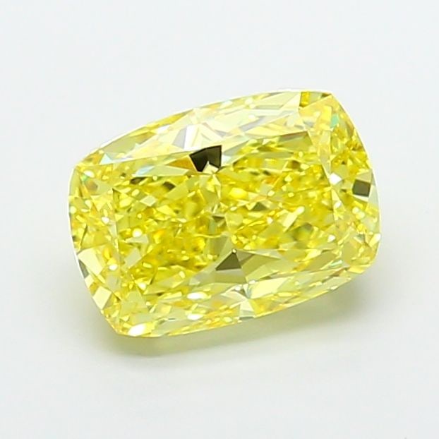 Loose Diamond - CUSHION MODIFIED 5.01ct Fancy Vivid Yellow VS1: Loose Diamond - CUSHION MODIFIED 5.01ct Fancy Vivid Yellow VS1 Source: This is a real non-mined Diamond that has been grown in a lab Shape: CUSHION MODIFIED Carats: 5.01 Color: Fancy Vivid Yellow Cert