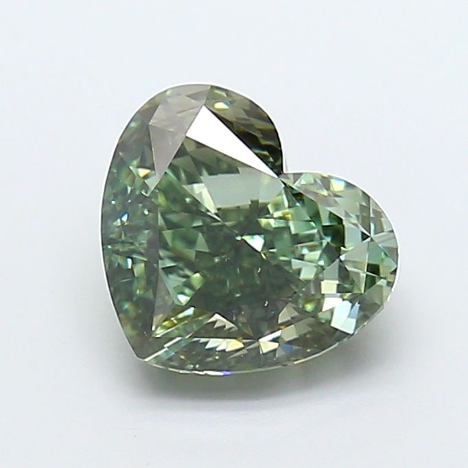 Loose Diamond - HEART 2.51ct Fancy Vivid Green VS1: Loose Diamond - HEART 2.51ct Fancy Vivid Green VS1 Source: This is a real non-mined Diamond that has been grown in a lab Shape: HEART Carats: 2.51 Color: Fancy Vivid Green Certification: IGI Video: