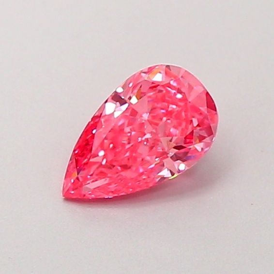 Loose Diamond - PEAR 0.58ct Fancy Vivid Pink VS1: Loose Diamond - PEAR 0.58ct Fancy Vivid Pink VS1 Source: This is a real non-mined Diamond that has been grown in a lab Shape: PEAR Carats: 0.58 Color: Fancy Vivid Pink Certification: IGI Video: