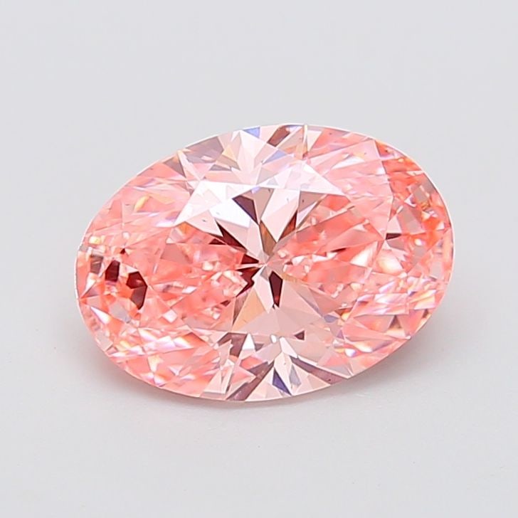 Loose Diamond - OVAL 3.01ct Fancy Vivid Pink VS1: Loose Diamond - OVAL 3.01ct Fancy Vivid Pink VS1 Source: This is a real non-mined Diamond that has been grown in a lab Shape: OVAL Carats: 3.01 Color: Fancy Vivid Pink Certification: IGI Video: