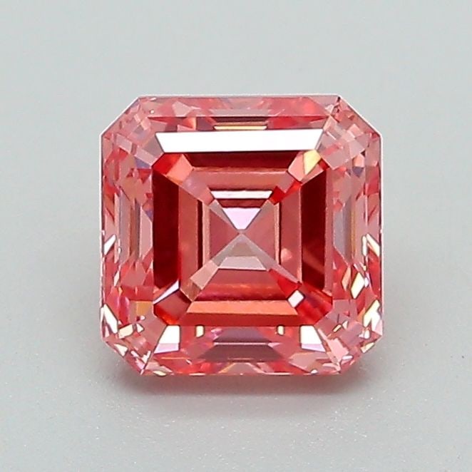 Loose Diamond - ASSCHER 1.07ct Fancy Vivid Pink VVS2: Loose Diamond - ASSCHER 1.07ct Fancy Vivid Pink VVS2 Source: This is a real non-mined Diamond that has been grown in a lab Shape: ASSCHER Carats: 1.07 Color: Fancy Vivid Pink Certification: IGI Video: