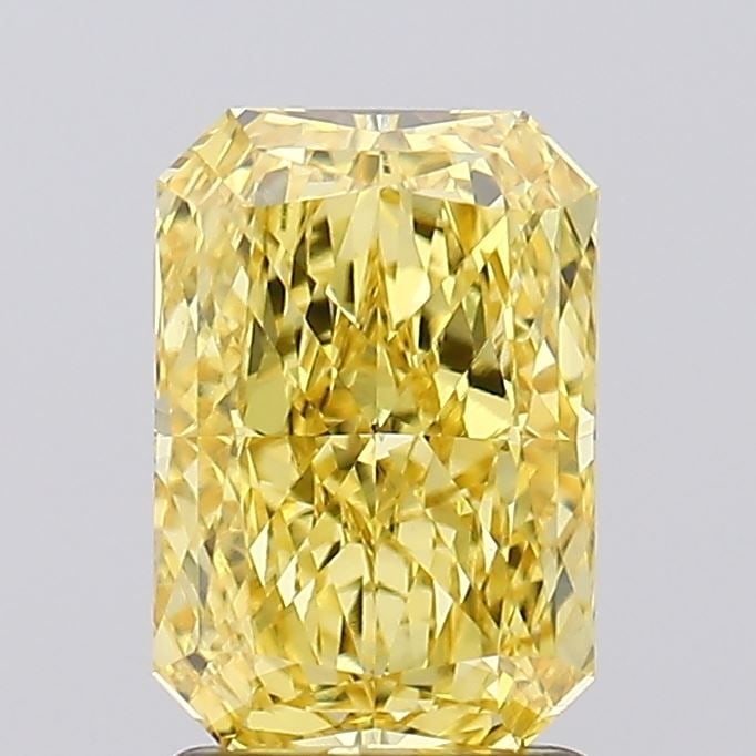 Loose Diamond - RADIANT 2.05ct Fancy Intense Yellow VVS2: Loose Diamond - RADIANT 2.05ct Fancy Intense Yellow VVS2 Source: This is a real non-mined Diamond that has been grown in a lab Shape: RADIANT Carats: 2.05 Color: Fancy Intense Yellow Certification: IG