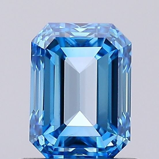 Loose Diamond - EMERALD 1.01ct Fancy Vivid Blue VS2: Loose Diamond - EMERALD 1.01ct Fancy Vivid Blue VS2 Source: This is a real non-mined Diamond that has been grown in a lab Shape: EMERALD Carats: 1.01 Color: Fancy Vivid Blue Certification: IGI Video: