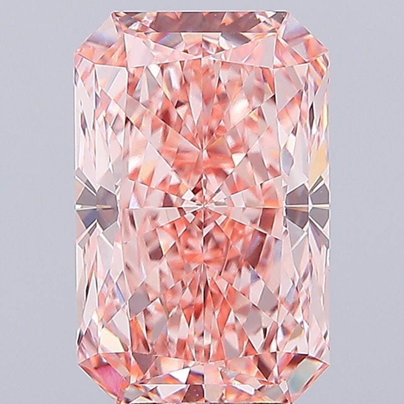 Loose Diamond - RADIANT 7.07ct Fancy Vivid Pink VVS2: Loose Diamond - RADIANT 7.07ct Fancy Vivid Pink VVS2 Source: This is a real non-mined Diamond that has been grown in a lab Shape: RADIANT Carats: 7.07 Color: Fancy Vivid Pink Certification: IGI Video:
