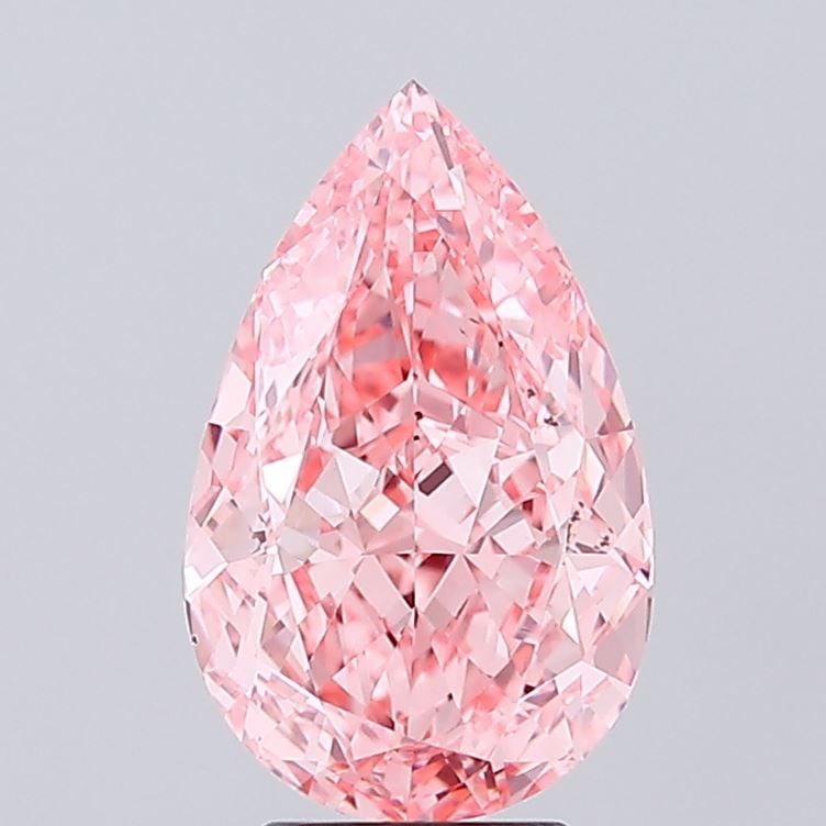 Loose Diamond - PEAR 4.55ct Fancy Vivid Pink VS1: Loose Diamond - PEAR 4.55ct Fancy Vivid Pink VS1 Source: This is a real non-mined Diamond that has been grown in a lab Shape: PEAR Carats: 4.55 Color: Fancy Vivid Pink Certification: IGI Video: