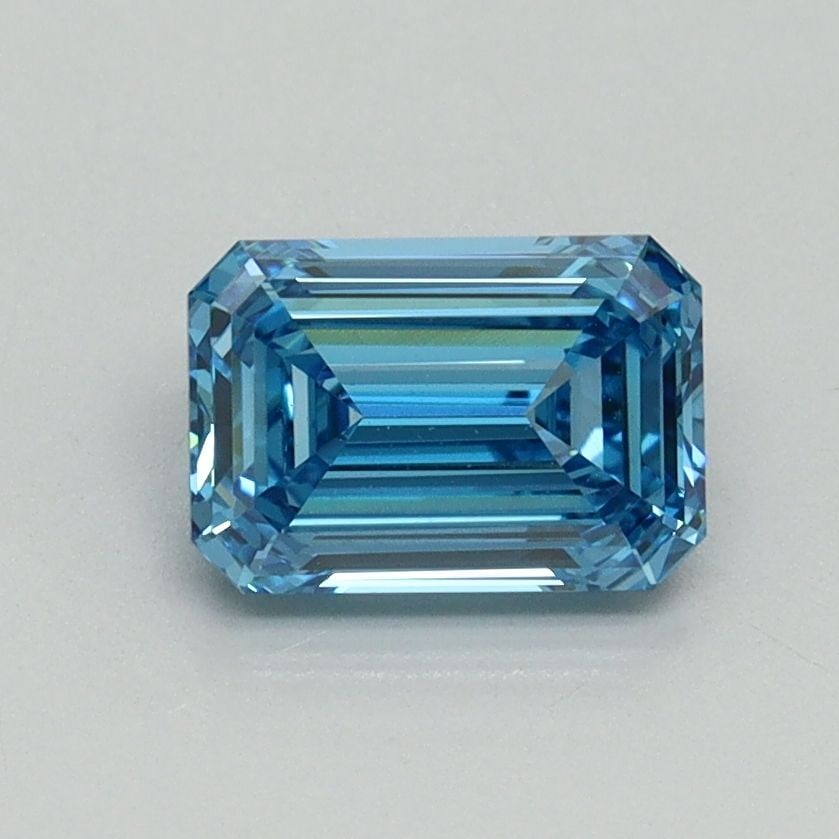 Loose Diamond - EMERALD 1.04ct Fancy Vivid Blue VVS2: Loose Diamond - EMERALD 1.04ct Fancy Vivid Blue VVS2 Source: This is a real non-mined Diamond that has been grown in a lab Shape: EMERALD Carats: 1.04 Color: Fancy Vivid Blue Certification: IGI Video: