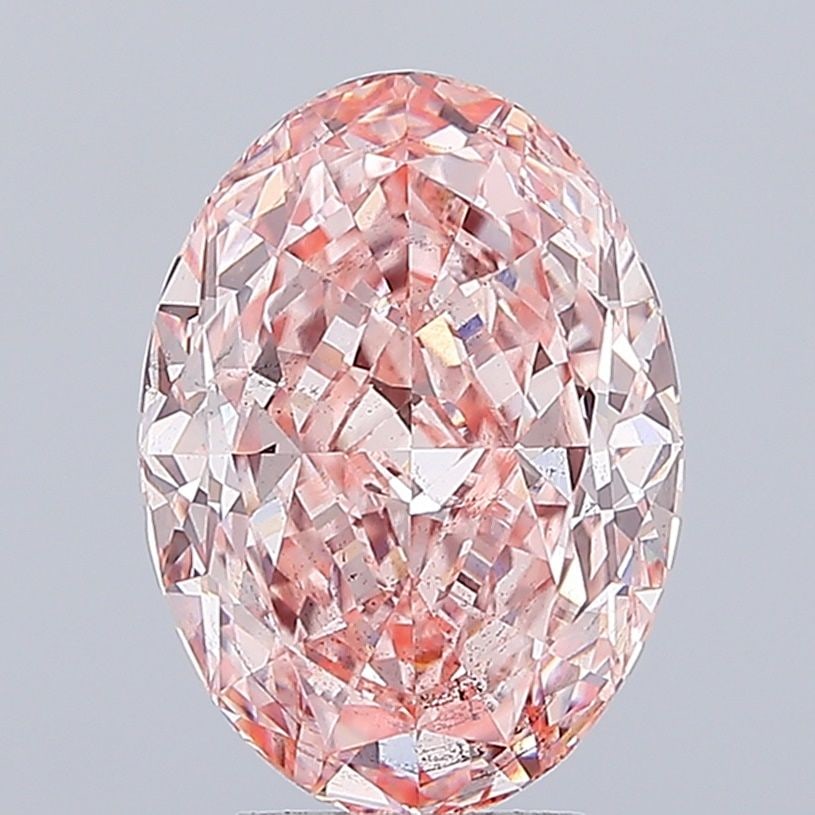 Loose Diamond - OVAL 4.55ct Fancy Vivid Pink SI1: Loose Diamond - OVAL 4.55ct Fancy Vivid Pink SI1 Source: This is a real non-mined Diamond that has been grown in a lab Shape: OVAL Carats: 4.55 Color: Fancy Vivid Pink Certification: IGI Video:
