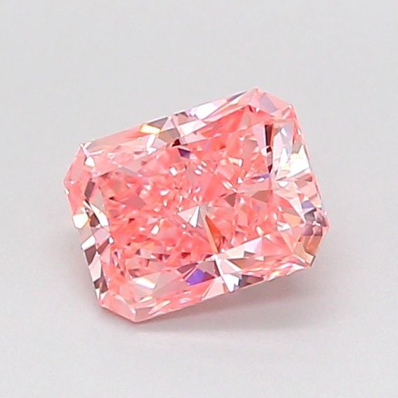 Loose Diamond - RADIANT 0.7ct Fancy Vivid Pink VS2: Loose Diamond - RADIANT 0.7ct Fancy Vivid Pink VS2 Source: This is a real non-mined Diamond that has been grown in a lab Shape: RADIANT Carats: 0.7 Color: Fancy Vivid Pink Certification: NONE Video:
