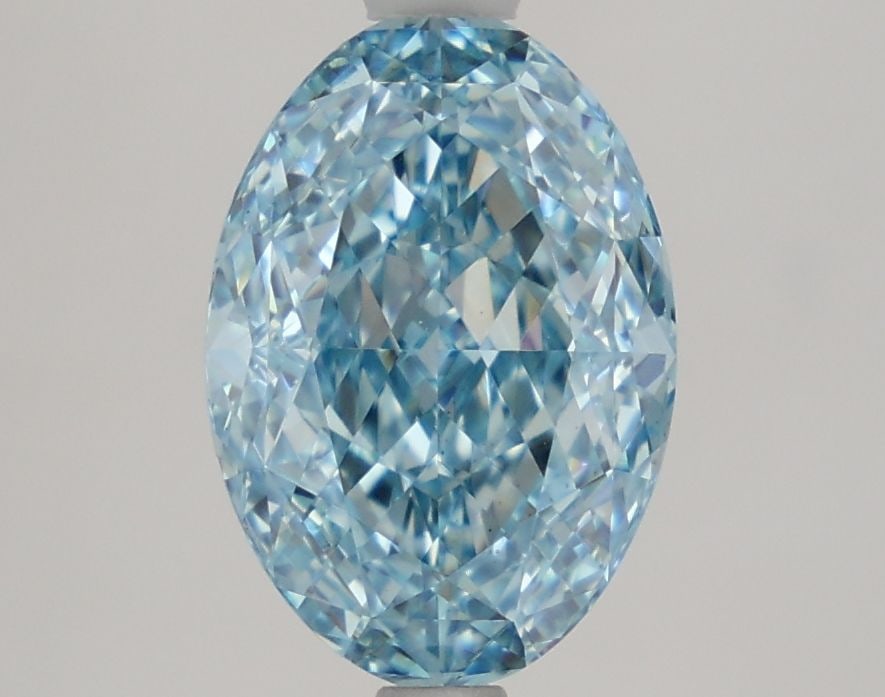 Loose Diamond - OVAL 2.48ct Fancy Vivid Blue VS1: Loose Diamond - OVAL 2.48ct Fancy Vivid Blue VS1 Source: This is a real non-mined Diamond that has been grown in a lab Shape: OVAL Carats: 2.48 Color: Fancy Vivid Blue Certification: IGI Video: