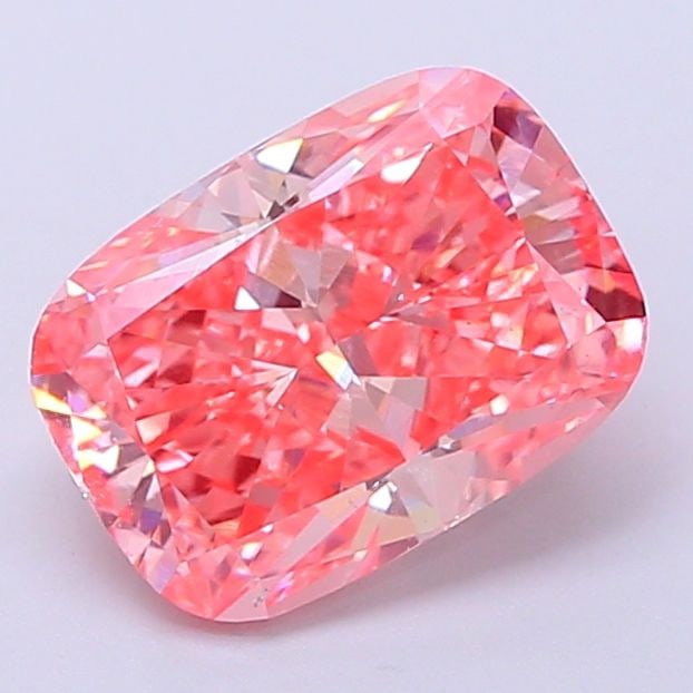 Loose Diamond - CUSHION MODIFIED 2.08ct Fancy Vivid Pink VS1: Loose Diamond - CUSHION MODIFIED 2.08ct Fancy Vivid Pink VS1 Source: This is a real non-mined Diamond that has been grown in a lab Shape: CUSHION MODIFIED Carats: 2.08 Color: Fancy Vivid Pink Certific