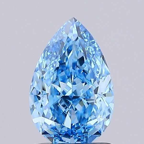 Loose Diamond - PEAR 1.11ct Fancy Vivid Blue VVS2: Loose Diamond - PEAR 1.11ct Fancy Vivid Blue VVS2 Source: This is a real non-mined Diamond that has been grown in a lab Shape: PEAR Carats: 1.11 Color: Fancy Vivid Blue Certification: IGI Video: