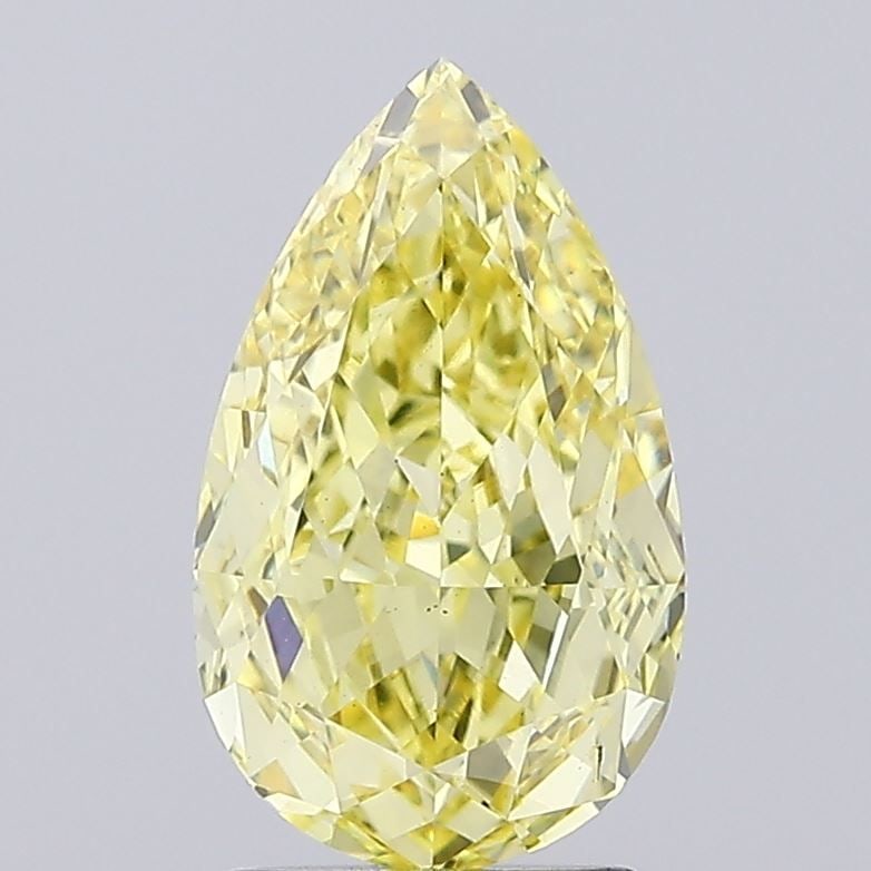 Loose Diamond - PEAR 3.01ct Fancy Intense Yellow SI1: Loose Diamond - PEAR 3.01ct Fancy Intense Yellow SI1 Source: This is a real non-mined Diamond that has been grown in a lab Shape: PEAR Carats: 3.01 Color: Fancy Intense Yellow Certification: IGI Video