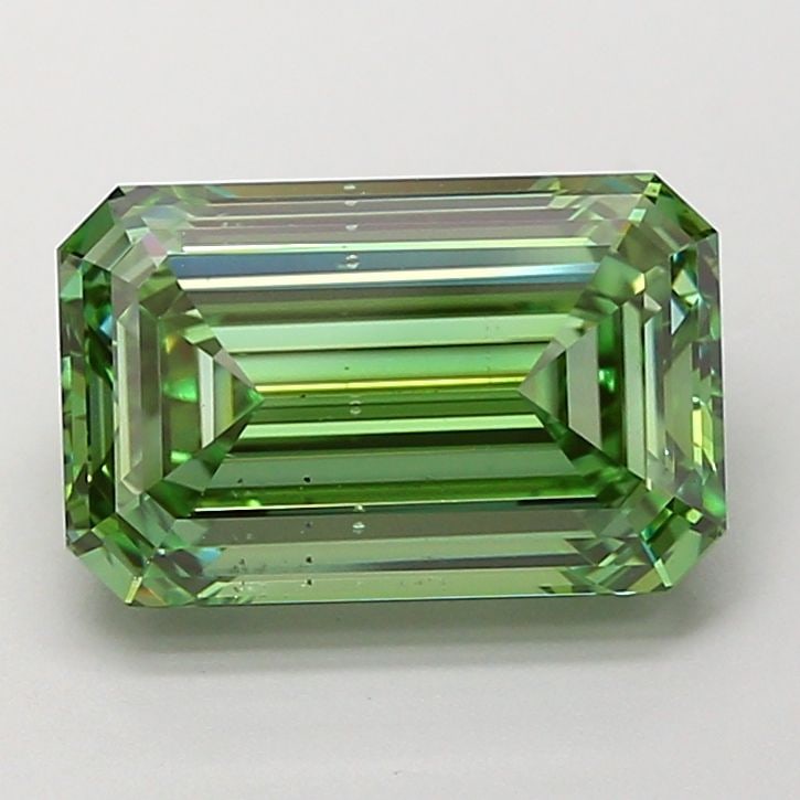 Loose Diamond - EMERALD 5.0ct Fancy Vivid Green SI1 (1 of 1)