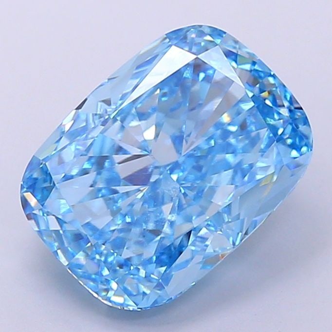 Loose Diamond - CUSHION MODIFIED 5.88ct Fancy Vivid Blue VVS1: Loose Diamond - CUSHION MODIFIED 5.88ct Fancy Vivid Blue VVS1 Source: This is a real non-mined Diamond that has been grown in a lab Shape: CUSHION MODIFIED Carats: 5.88 Color: Fancy Vivid Blue Certifi