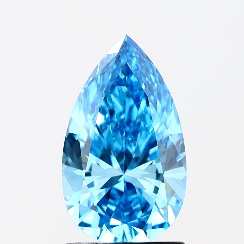 Loose Diamond - PEAR 1.5ct Fancy Vivid Blue SI1: Loose Diamond - PEAR 1.5ct Fancy Vivid Blue SI1 Source: This is a real non-mined Diamond that has been grown in a lab Shape: PEAR Carats: 1.5 Color: Fancy Vivid Blue Certification: IGI Video: