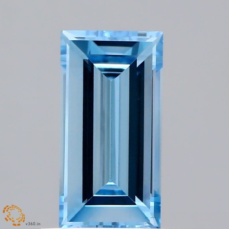 Loose Diamond - BAGUETTE 0.76ct Fancy Intense Blue VS1: Loose Diamond - BAGUETTE 0.76ct Fancy Intense Blue VS1 Source: This is a real non-mined Diamond that has been grown in a lab Shape: BAGUETTE Carats: 0.76 Color: Fancy Intense Blue Certification: IGI V