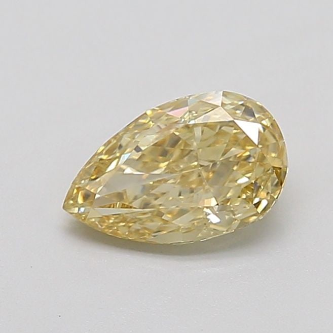 Loose Diamond - PEAR 1.03ct Fancy Light Yellow VVS2: Loose Diamond - PEAR 1.03ct Fancy Light Yellow VVS2 Source: This is a real non-mined Diamond that has been grown in a lab Shape: PEAR Carats: 1.03 Color: Fancy Light Yellow Certification: IGI Video: